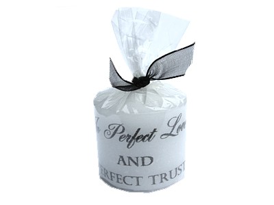 03.5cm Candle In Perfect Love and Perfect Trust